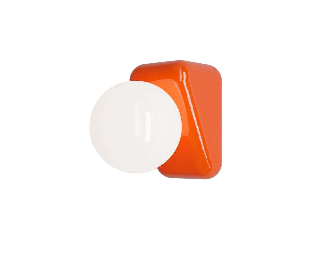 Applique murale en céramique orange 15x9,5cm Flip - Ferroluce - The Cool Republic