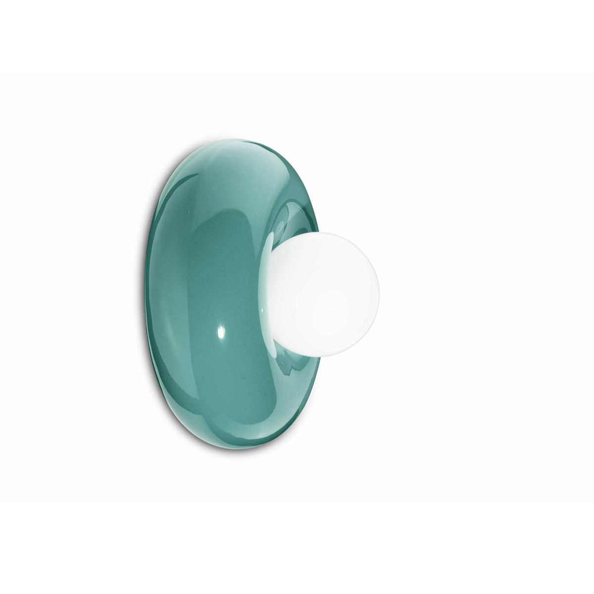 Applique murale en céramique turquoise 16x13cm Bumbum - Ferroluce - The Cool Republic