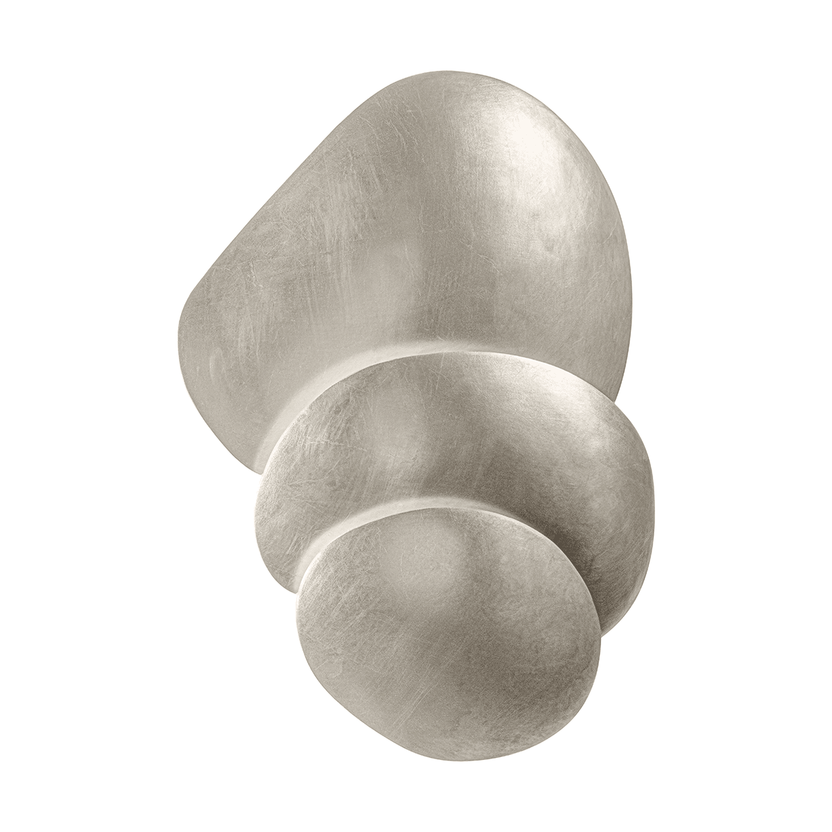 Applique murale en fer feuille d'argent chaude 41x57cm Akemi - Corbett Lighting - The Cool Republic