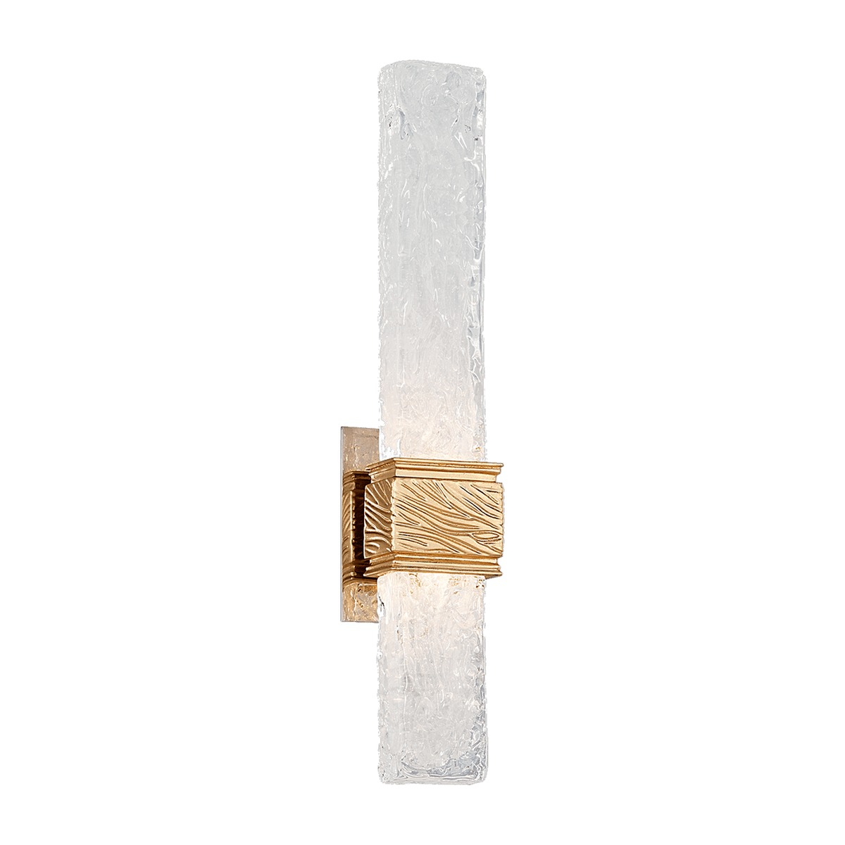 Applique murale en fer feuille d'or 12x55cm Freeze - Corbett Lighting - The Cool Republic
