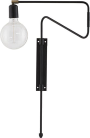 Applique murale en fer laqué noir 35cm Swing - House Doctor - The Cool Republic