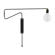 Applique murale en fer laqué noir 70cm Swing - House Doctor - The Cool Republic
