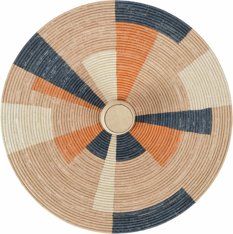 Applique murale en fibre d'abaca beige sable 60 cm PARROT - Forestier - The Cool Republic