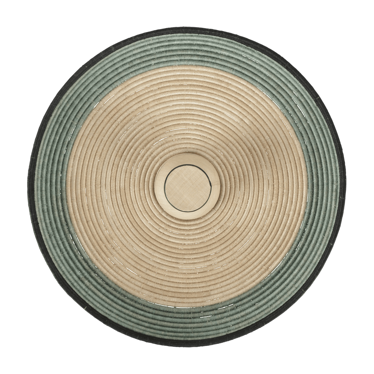 Applique murale en fibre d'abaca bleu 80 cm GRASS - Forestier - The Cool Republic