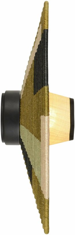 Applique murale en fibre d'abaca vert 60 cm PARROT - Forestier - The Cool Republic