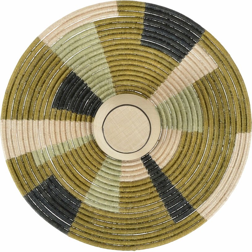 Applique murale en fibre d'abaca vert 60 cm PARROT - Forestier - The Cool Republic