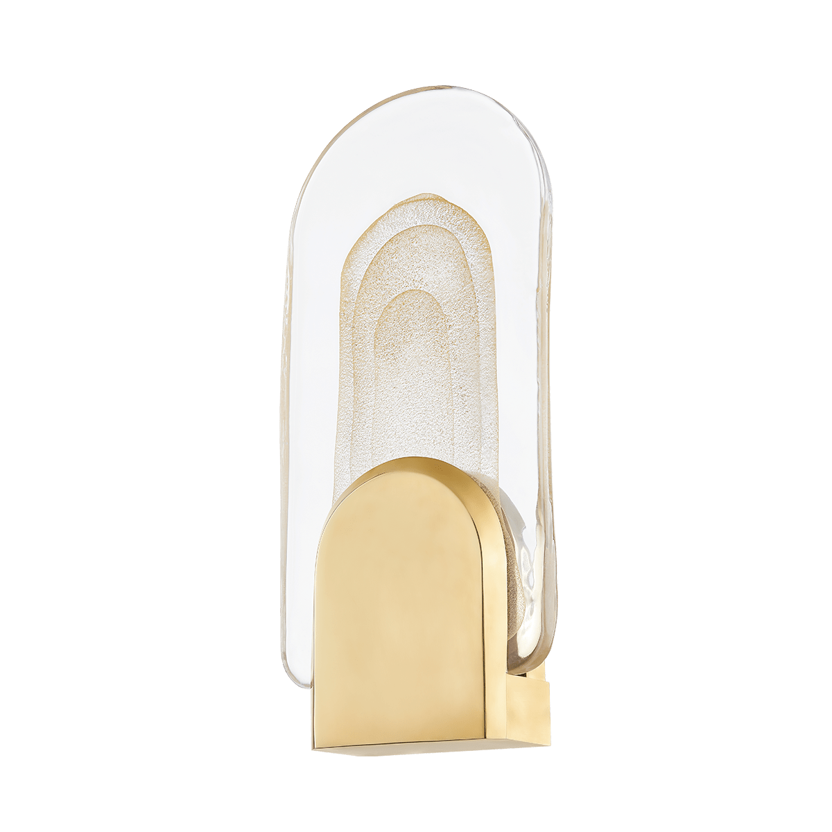 Applique murale en laiton laiton ancien 18x42cm Morganite - Corbett Lighting - The Cool Republic