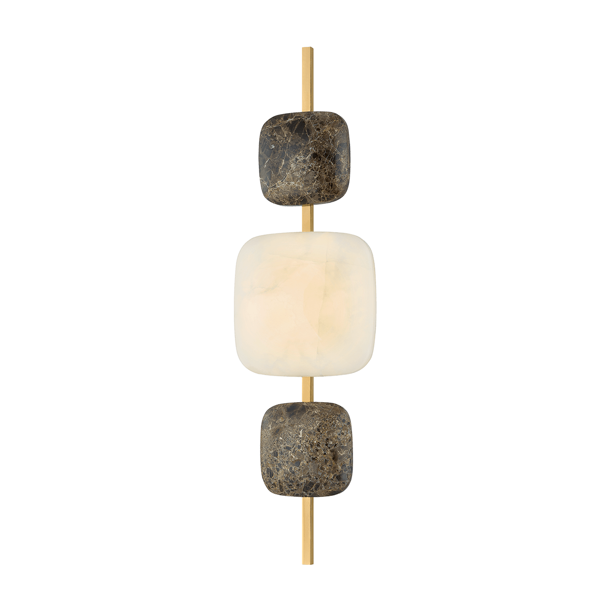 Applique murale en laiton laiton ancien 24x85cm Salisbury - Corbett Lighting - The Cool Republic