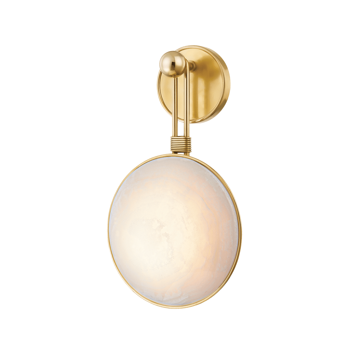 Applique murale en laiton laiton ancien 25x43cm Ares - Corbett Lighting - The Cool Republic