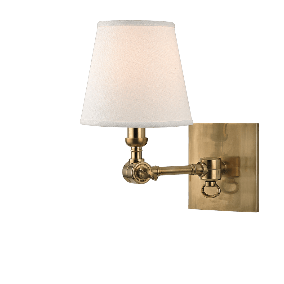 Applique murale en laiton laiton vieilli 15x25cm Hillsdale - Hudson Valley Lighting - The Cool Republic