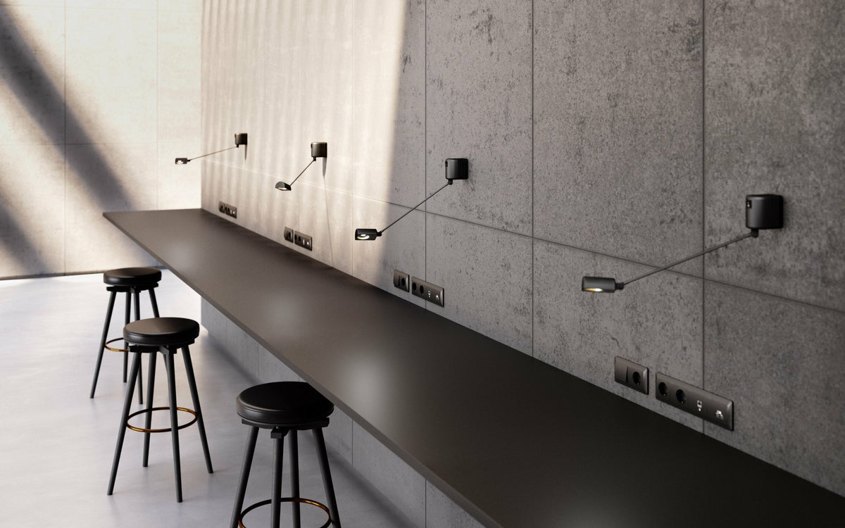 Silver metal wall sconce Daphine Parete - Lumina - The Cool Republic