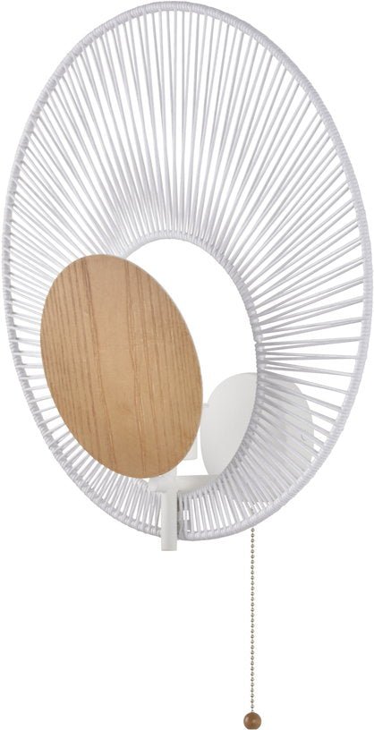 Applique murale en métal blanc Oyster - Forestier - The Cool Republic