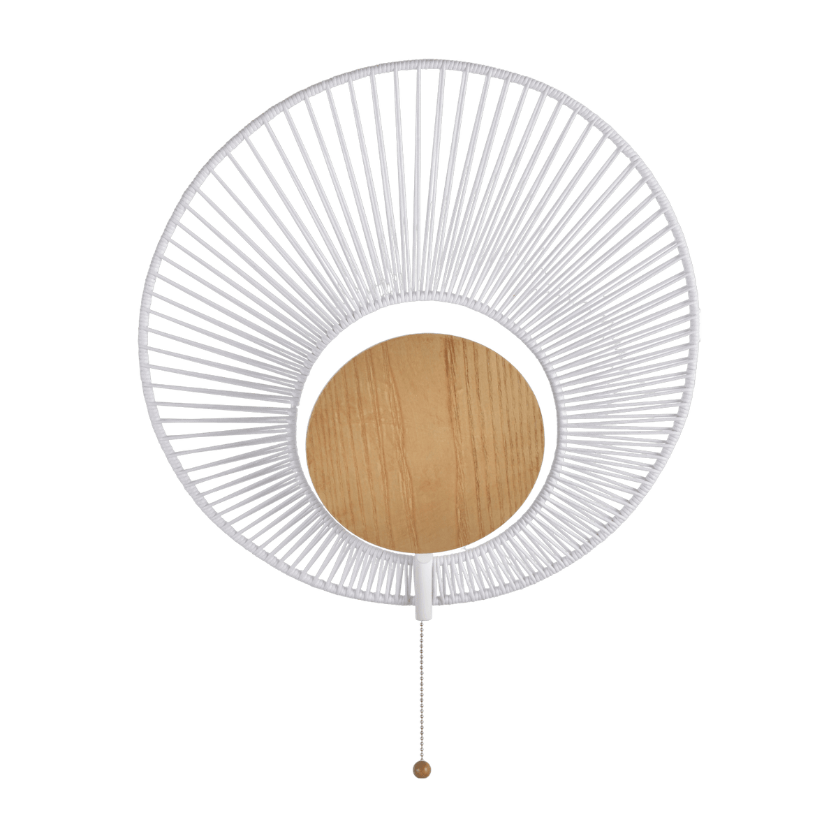 Applique murale en métal blanc Oyster - Forestier - The Cool Republic