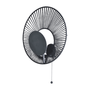 Applique murale en métal noir Oyster - Forestier - The Cool Republic