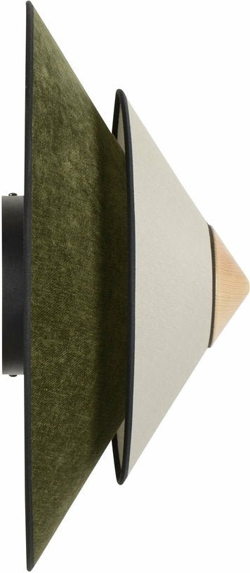 Applique murale en velours vert Evergreen 50 cm CYMBAL - Forestier - The Cool Republic