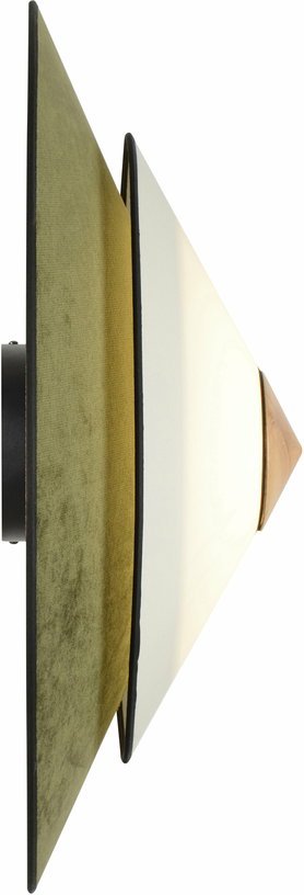Applique murale en velours vert Evergreen 70 cm Cymbal - Forestier - The Cool Republic