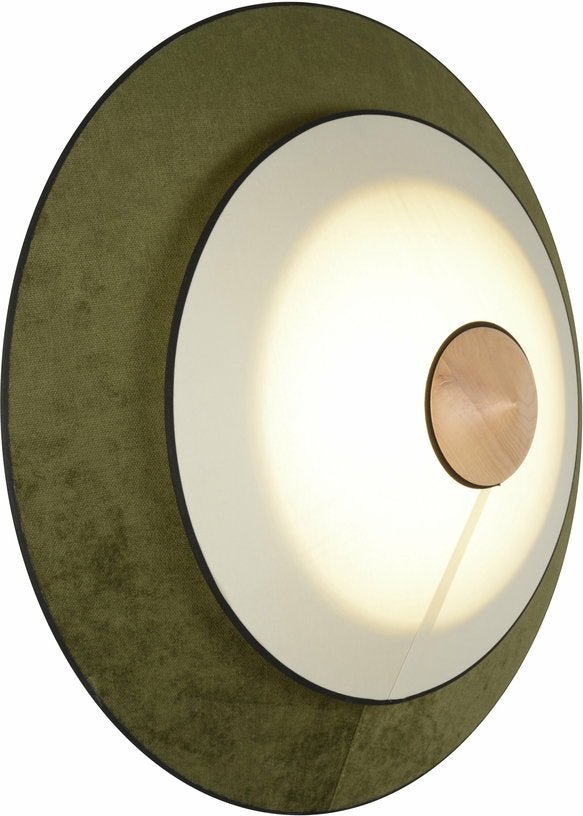 Applique murale en velours vert Evergreen 70 cm Cymbal - Forestier - The Cool Republic