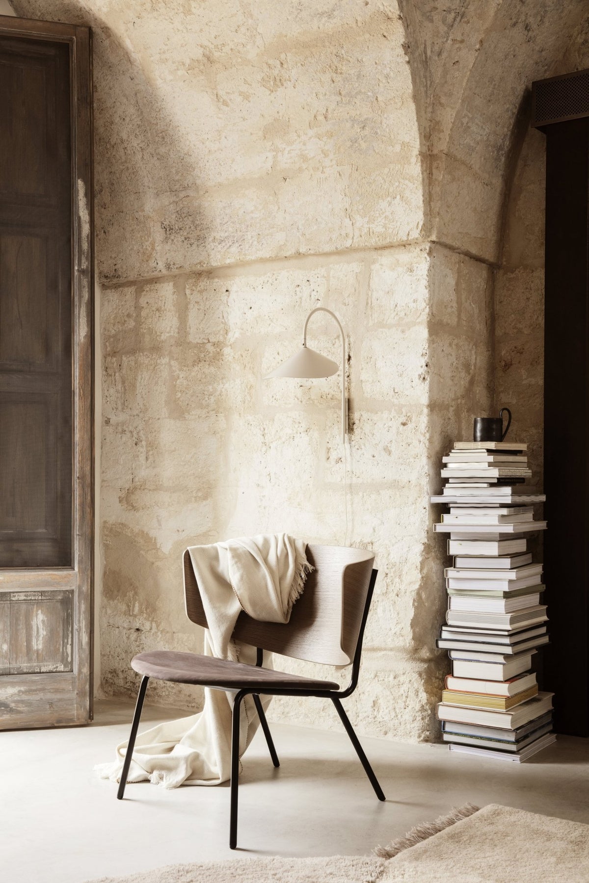 Arum adjustable black wall light - Ferm Living - The Cool Republic