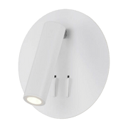 Applique murale ronde avec interrupteur en aluminium blanc Ios 176 - Maytoni - The Cool Republic