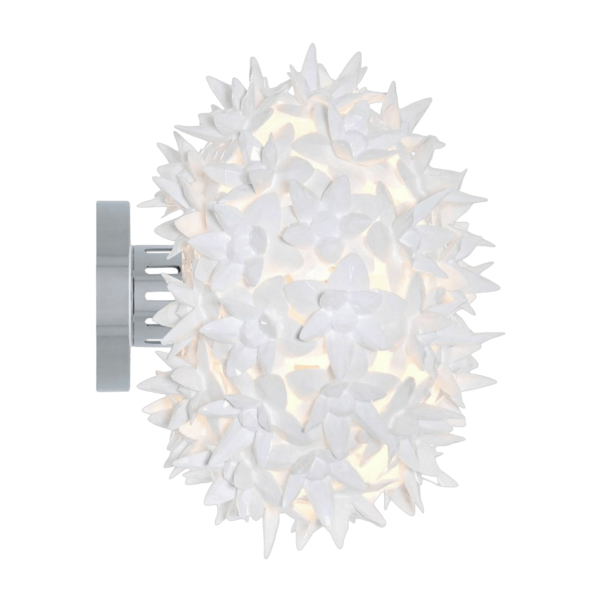 Applique murale ronde blanche 28 x 22 cm Bloom - Kartell - The Cool Republic