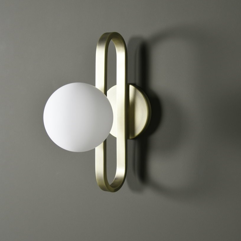 Applique pour salle de bain dorée M Cime IP44 - ENOstudio - The Cool Republic