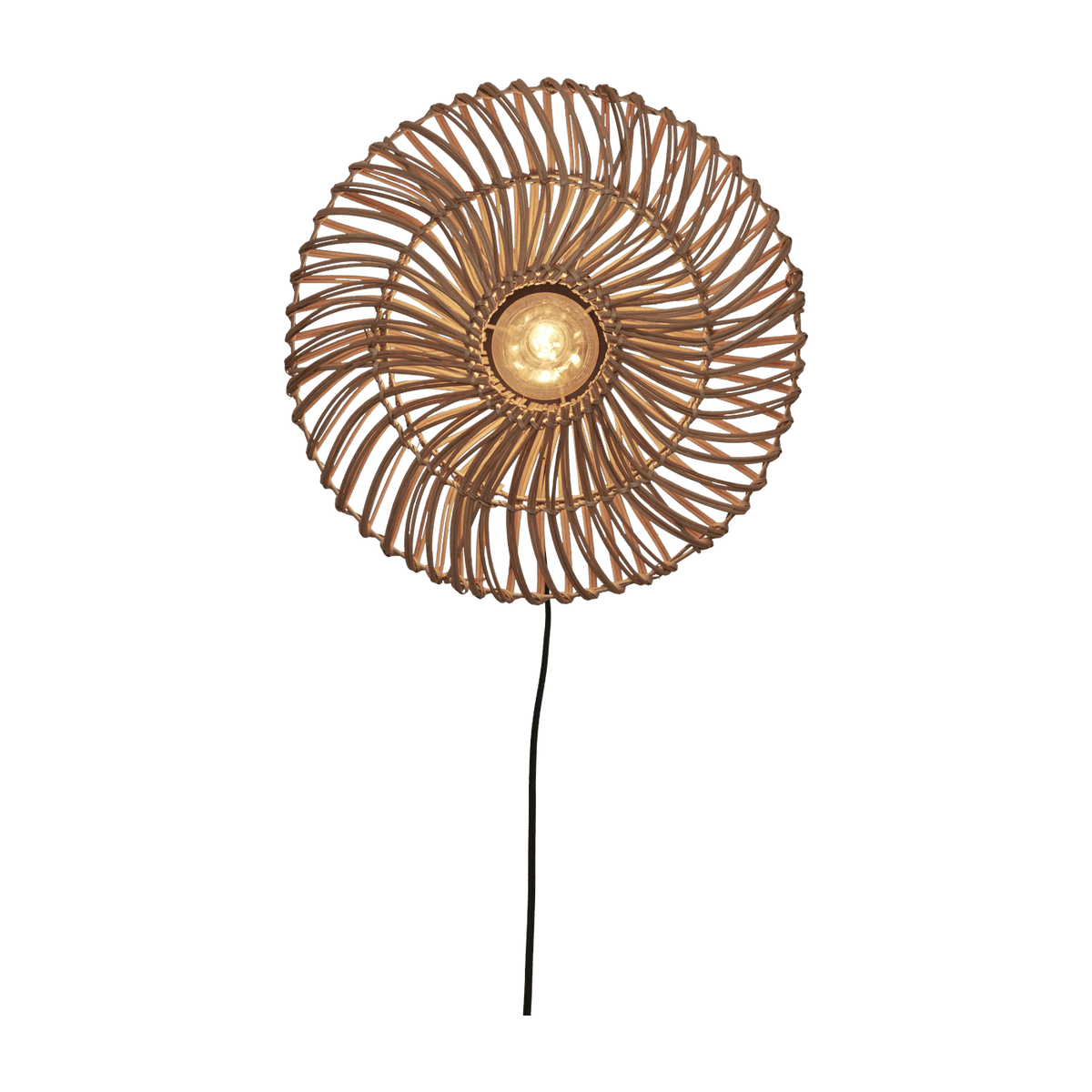 Applique ronde en rotin naturel 40x12 cm Zanzibar - Good & Mojo - The Cool Republic