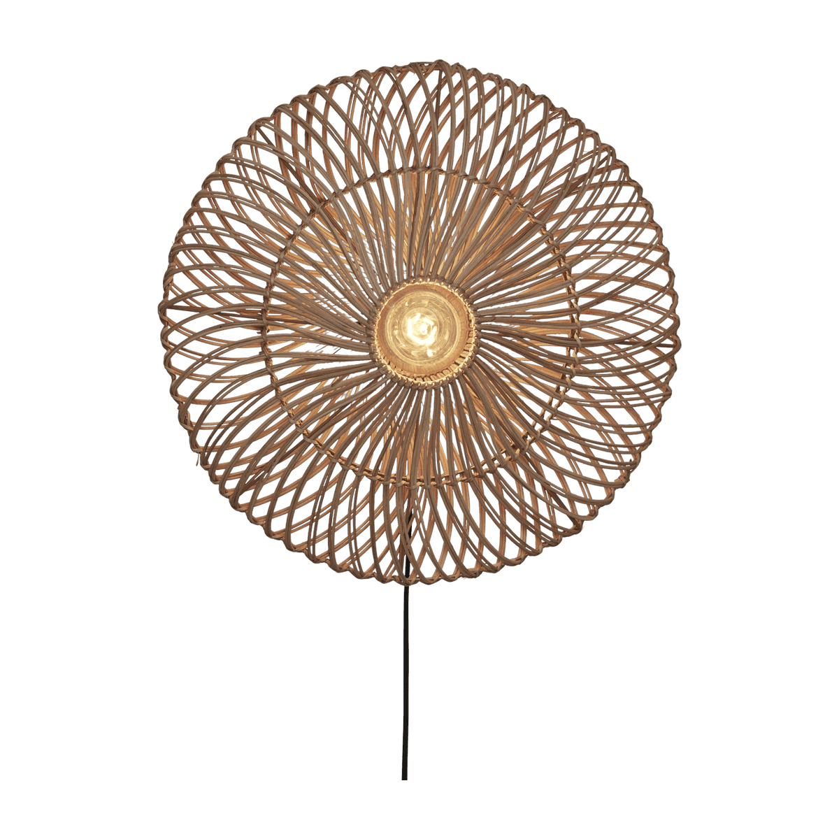 Applique ronde en rotin naturel 55x14 cm Zanzibar - Good & Mojo - The Cool Republic