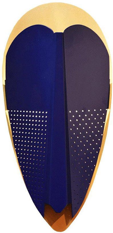 Applique Sorcier Bleu et doré - La Chance - The Cool Republic