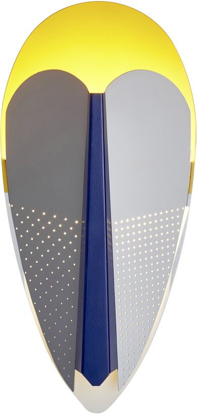 Applique Sorcier Gris, bleu et jaune - La Chance - The Cool Republic