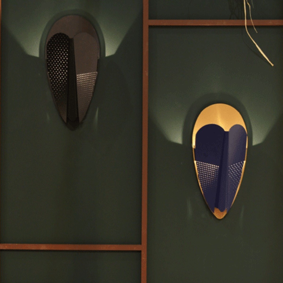 Applique Sorcier Gris, bleu et jaune - La Chance - The Cool Republic