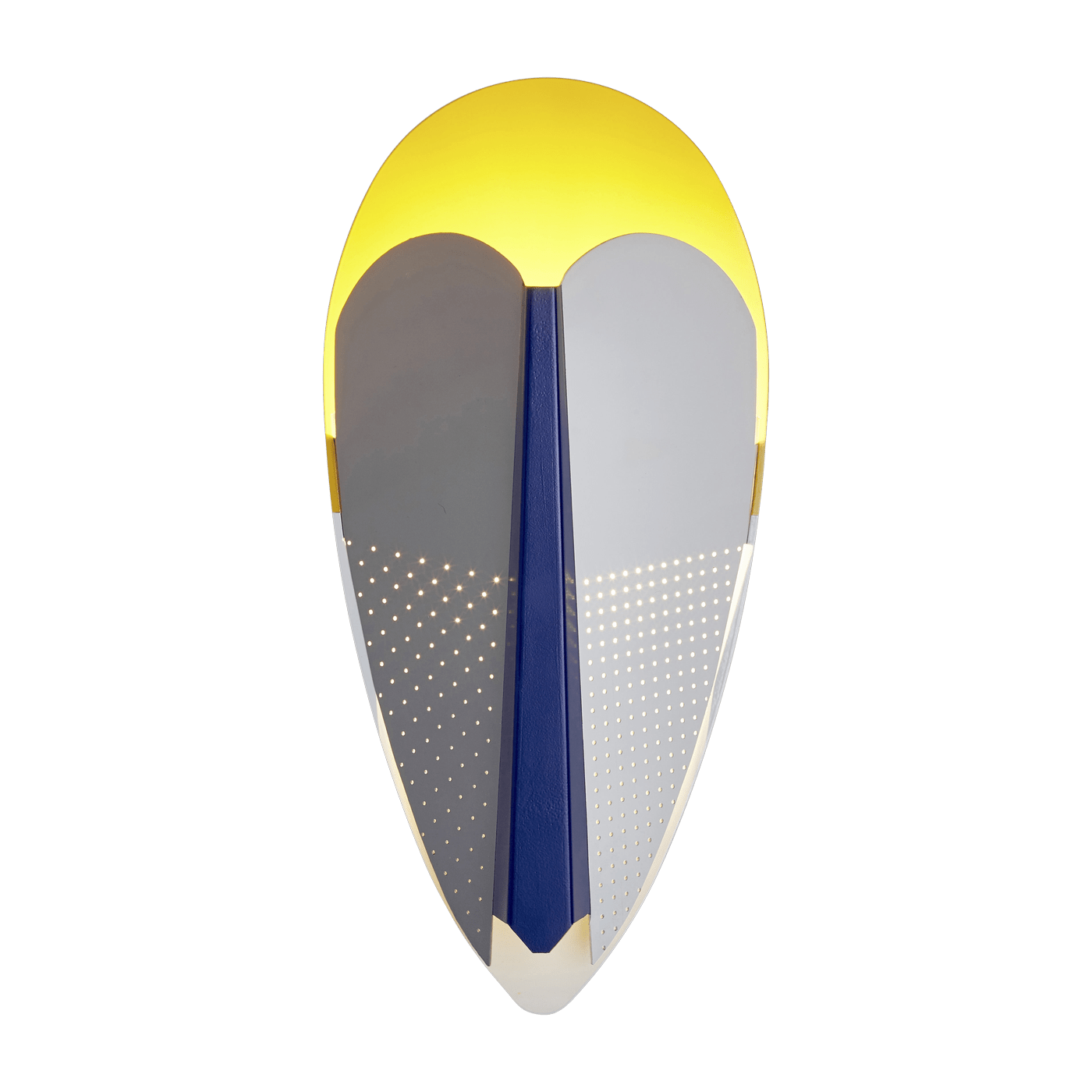 Applique Sorcier Gris, bleu et jaune - La Chance - The Cool Republic