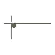Appliques design en acier argenté w2 Coordinates - Flos - The Cool Republic