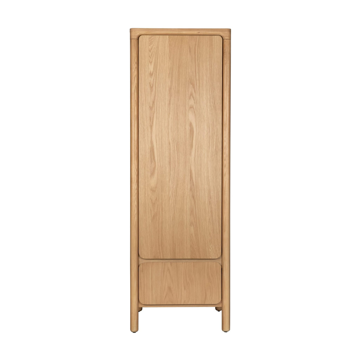 Armoire 1 porte en bois de frêne marron 55x60x180,5cm Storm - Zuiver