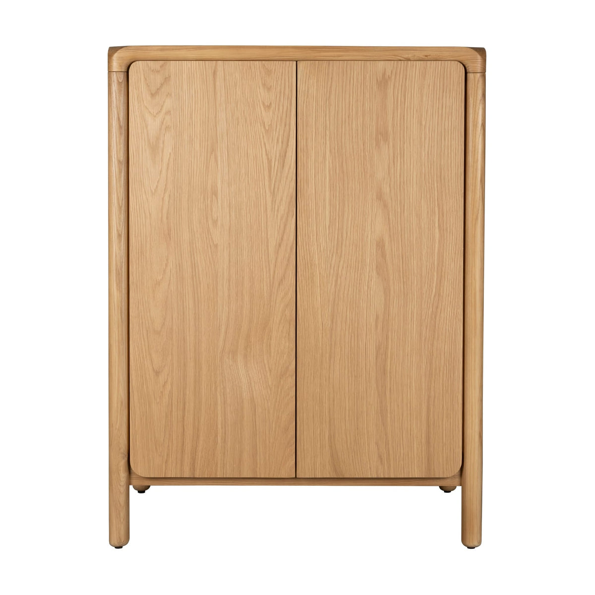 Armoire 2 portes en bois de frêne marron 55x90x120cm Storm - Zuiver
