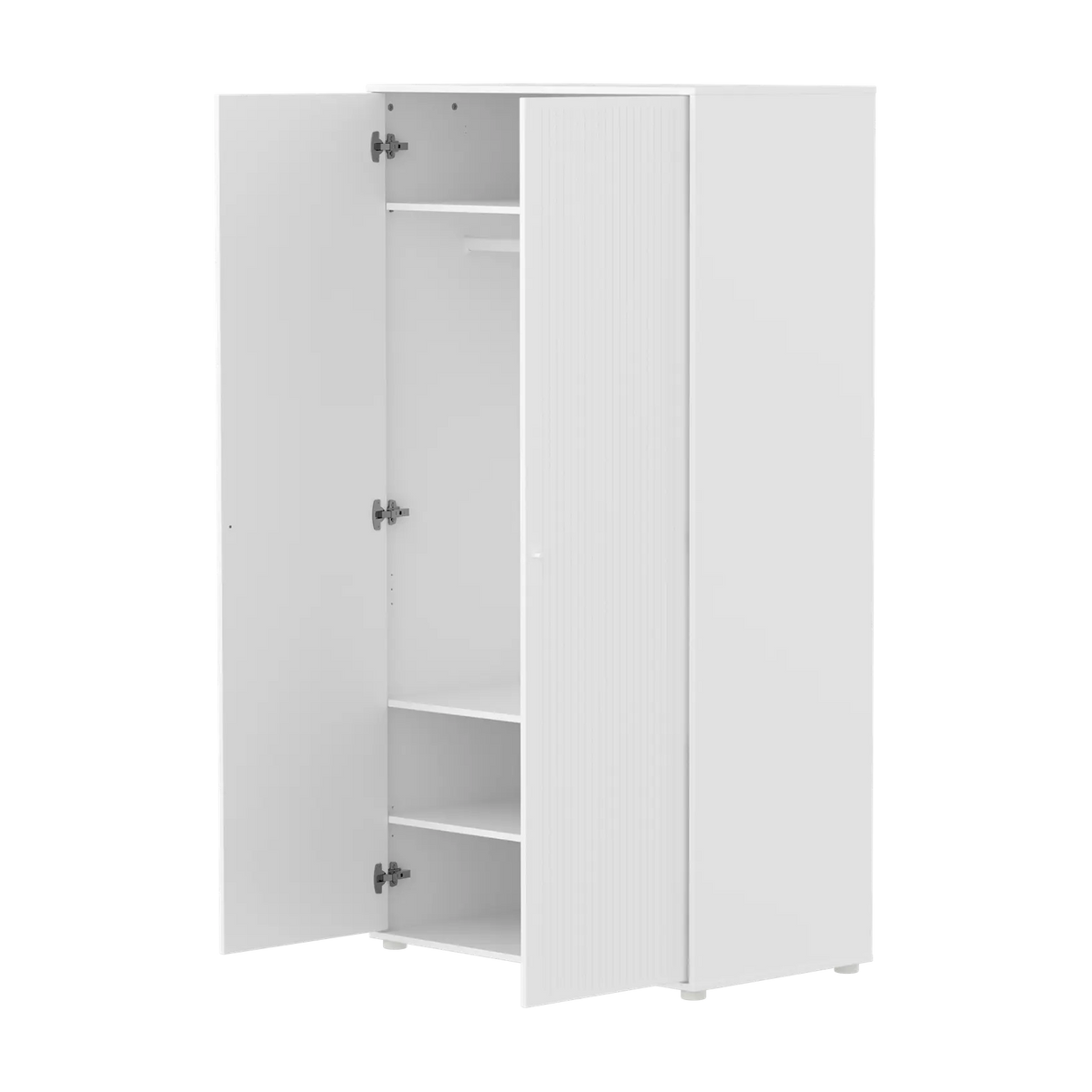 Armoire en bois blanc 100,2x55,2x190,3cm Saga - Flexa — vue 7