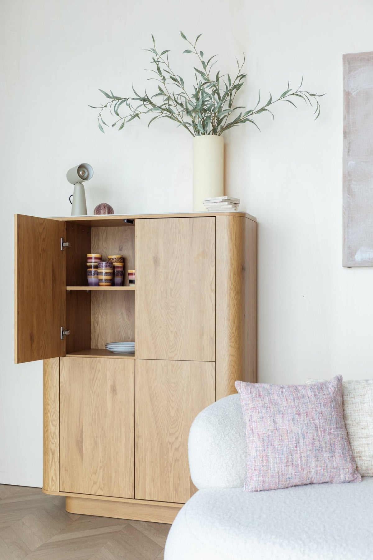 Armoire en bois de chêne 100x40x140cm Oréa - The Cool Republic - The Cool Republic
