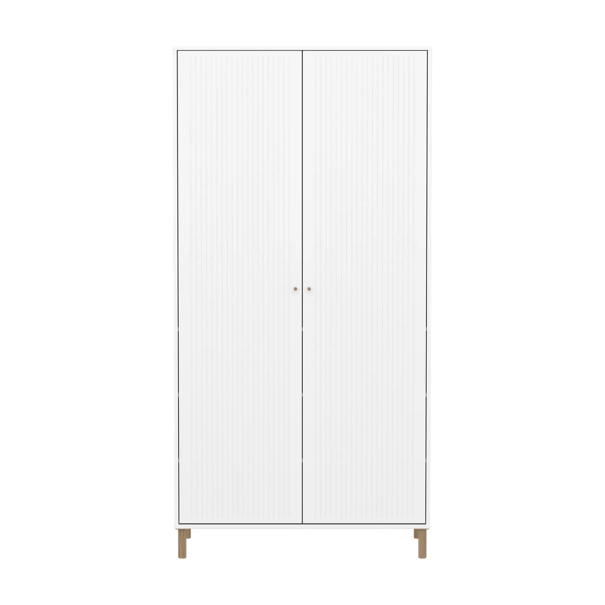 Armoire en mdf blanc 100,2x55,2x200cm Saga - Flexa — vue 2