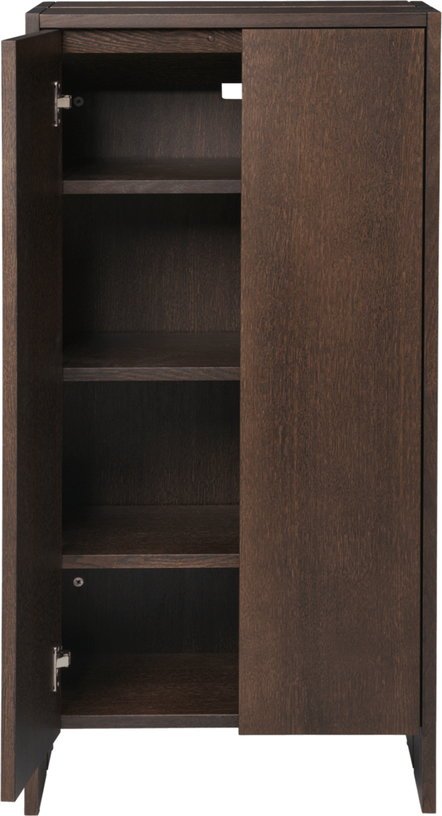 Armoire en placage de chêne foncé 55x30x110cm Parcel - Ferm Living - The Cool Republic