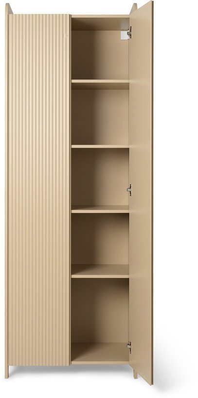 Armoire haute en bois cashmire 70x40x200cm Sill - Ferm Living - The Cool Republic