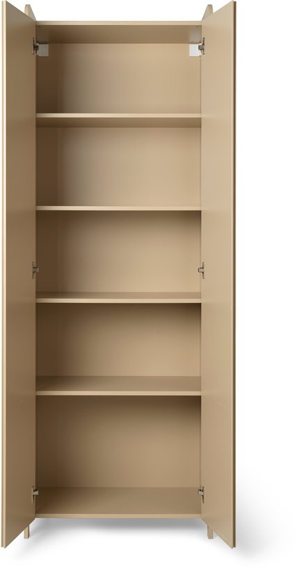 Armoire haute en bois cashmire 70x40x200cm Sill - Ferm Living - The Cool Republic