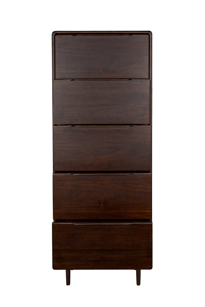 Armoire rectangulaire en bois d'hévéa 45x65x155cm Elroy - Dutchbone - The Cool Republic