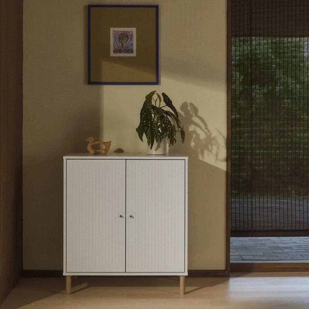 Armoire sur pieds en bois blanc 75,4x45,2x83,9cm Saga - Flexa — vue 2