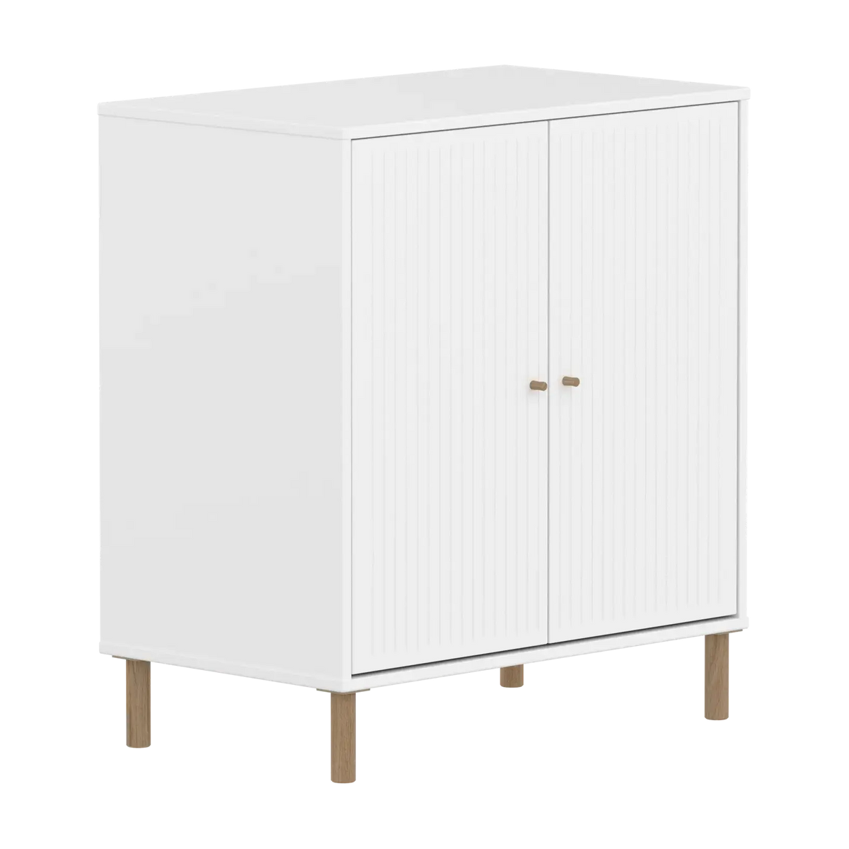 Armoire sur pieds en bois blanc 75,4x45,2x83,9cm Saga - Flexa — vue 7