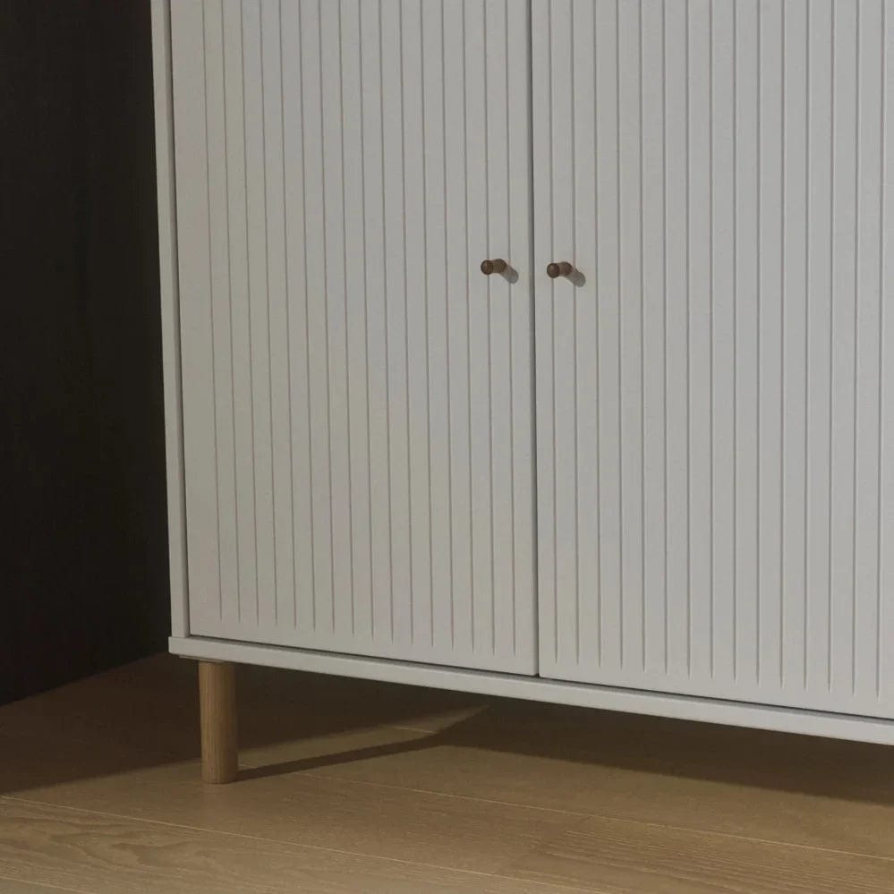 Armoire sur pieds en bois blanc 75,4x45,2x83,9cm Saga - Flexa — vue 9