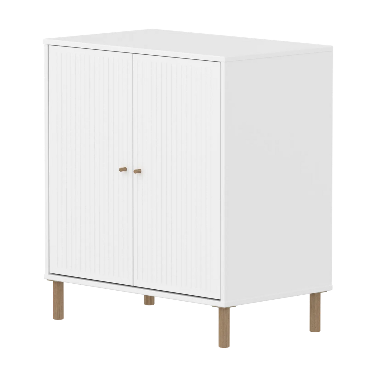 Armoire sur pieds en bois blanc 75,4x45,2x83,9cm Saga - Flexa