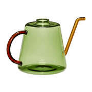 Flora green glass watering can - Hübsch - The Cool Republic
