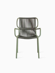 Chaise en aluminium thermolaqué et corde vert 59x90cm Ribbon - Vincent Sheppard