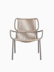 Chaise lounge en aluminium thermolaqué et corde sable 67x83cm Ribbon - Vincent Sheppard