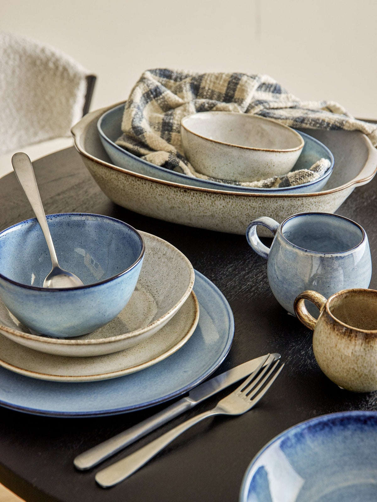 Assiette 22 cm beige Sandrine - Bloomingville - The Cool Republic