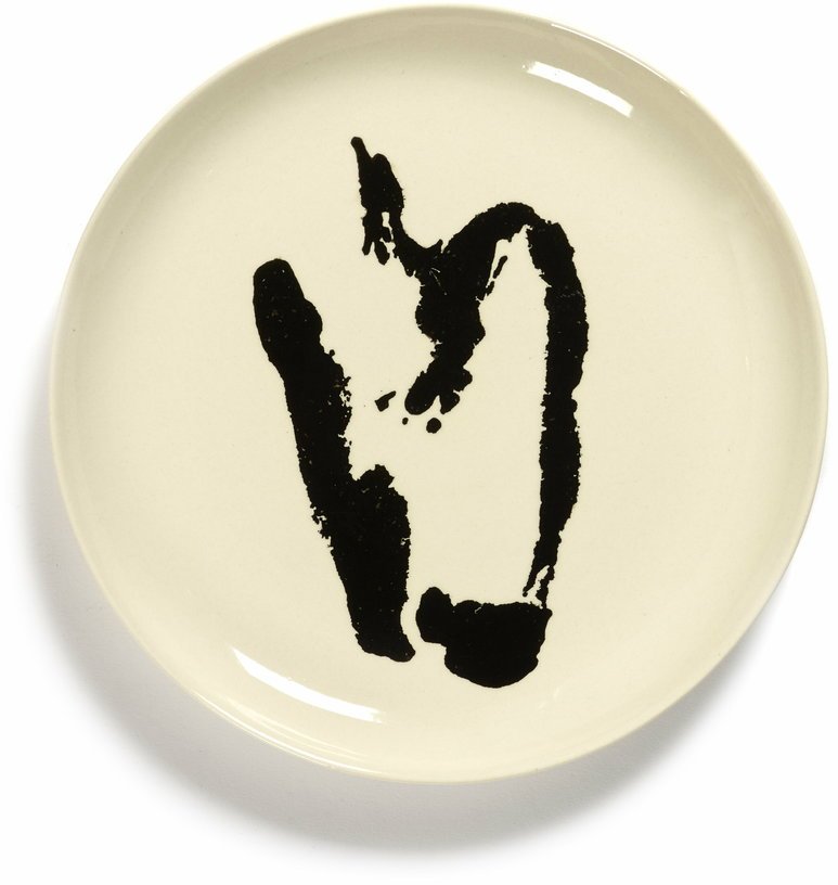 Assiette 22,5 cm M blanche avec poivron noir Feast - Serax - The Cool Republic